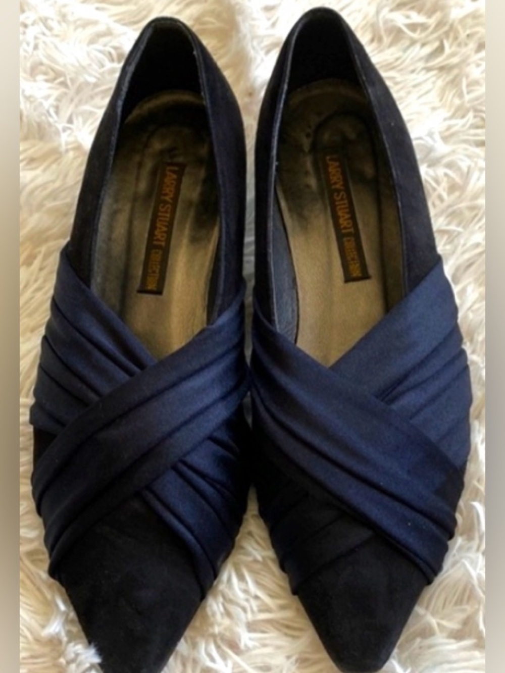 Womens black suede shoes, Sz 7 1/2 M